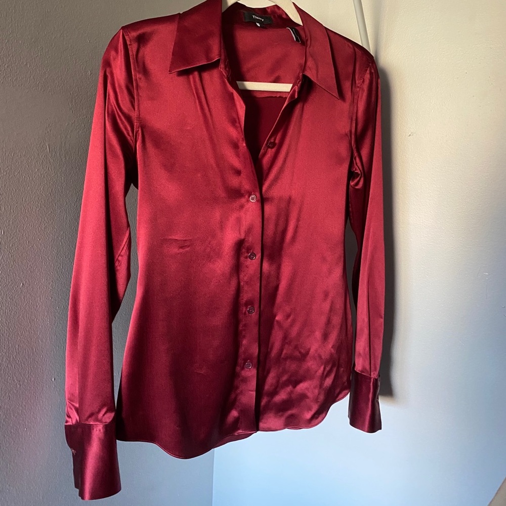 Theory silk blouse